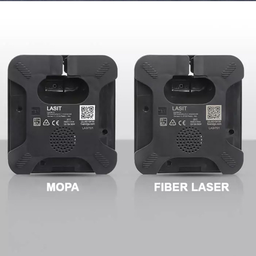 mopa-fibra Лазерная маркировка медицинских компонентов из кобальта, стали M30NW и титана TA6V